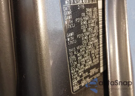 2015 Nissan Juke Sl from USA, damaged, VIN JN8AF5MR5FT510039